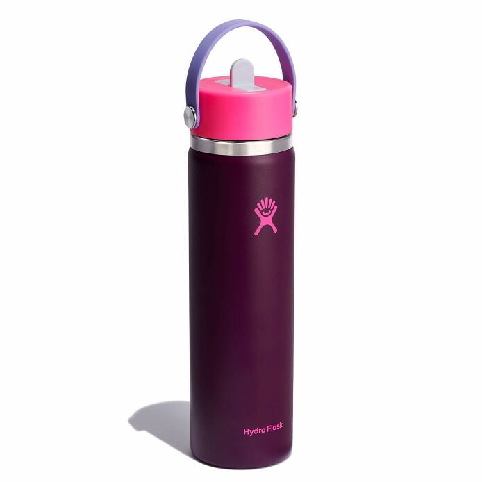 24 oz Wide Mouth Water Bottle w/ Flex Straw Cap - Image 49