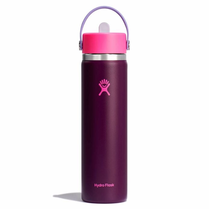 24 oz Wide Mouth Water Bottle w/ Flex Straw Cap - Image 47