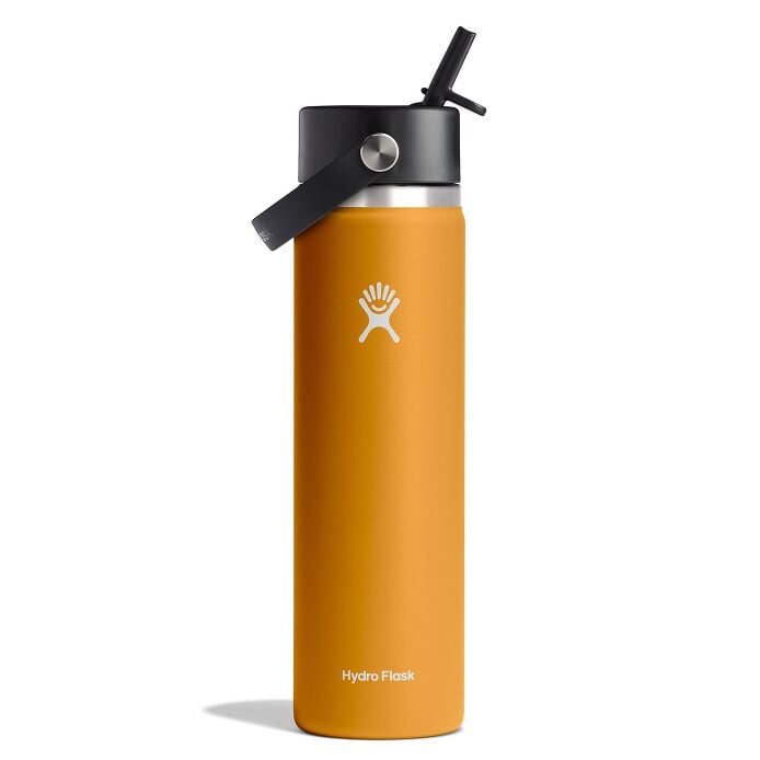 24 oz Wide Mouth Water Bottle w/ Flex Straw Cap - Image 25