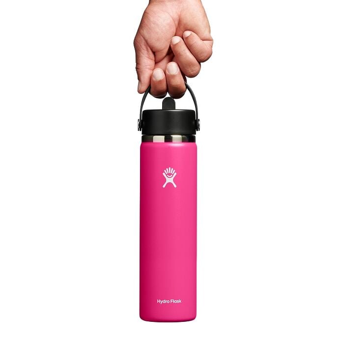 24 oz Wide Mouth Water Bottle w/ Flex Straw Cap - Image 24