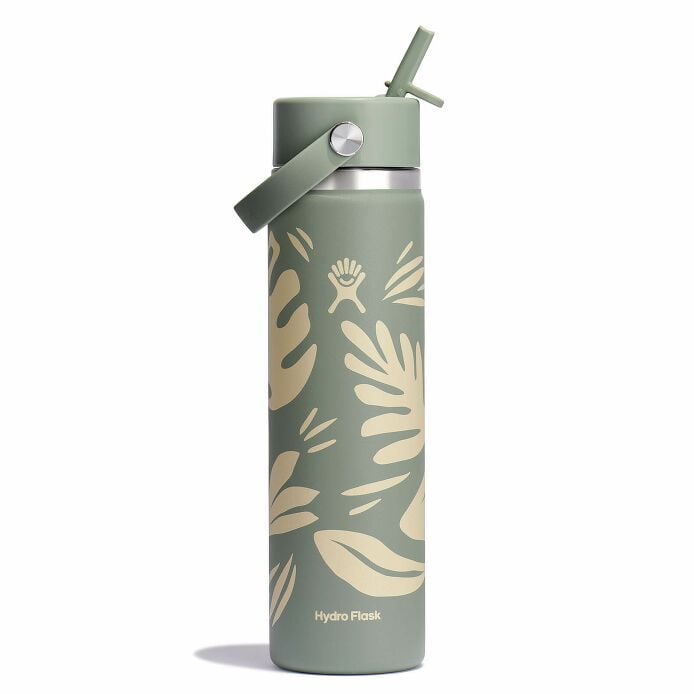 24 oz Wide Mouth Water Bottle w/ Flex Straw Cap - Image 68