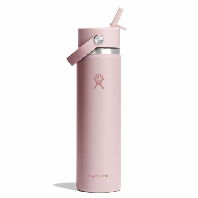 24 oz Wide Mouth Water Bottle w/ Flex Straw Cap - Image 65
