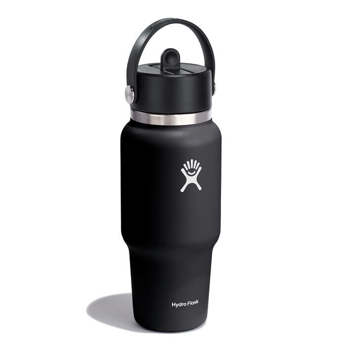 24 oz Wide Mouth Travel Bottle with Flex Straw Cap - Image 2