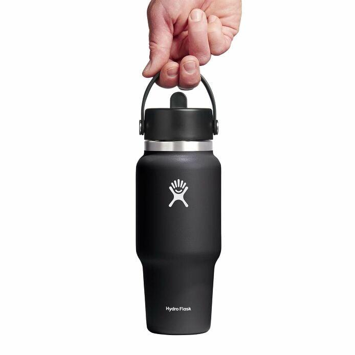 24 oz Wide Mouth Travel Bottle with Flex Straw Cap - Image 3