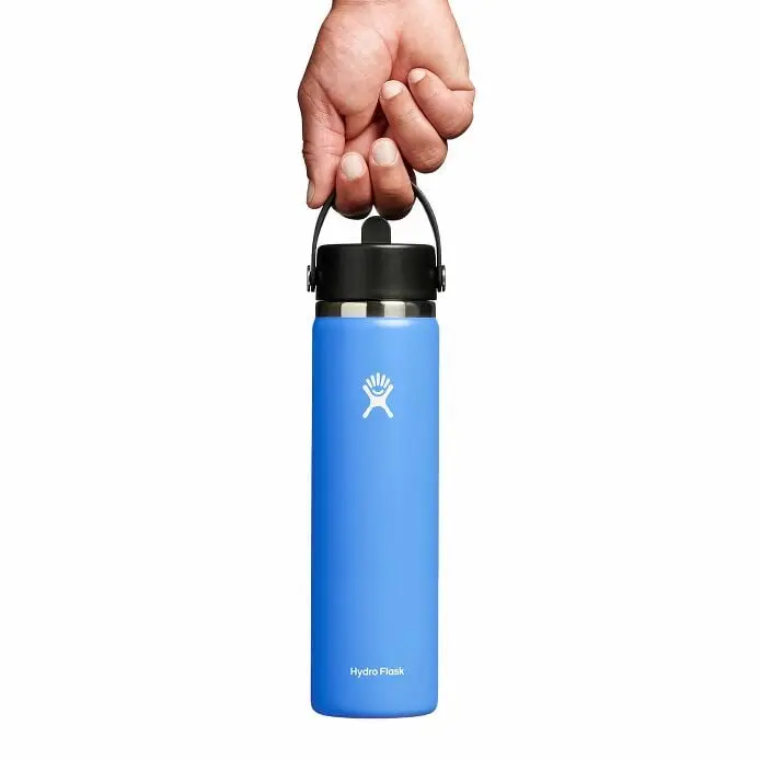 24 oz Wide Mouth Water Bottle w/ Flex Straw Cap - Image 15