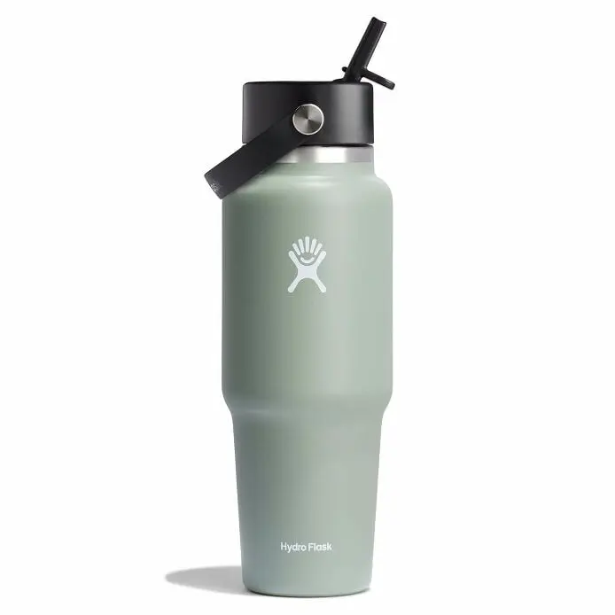 32 oz Wide Mouth Travel Bottle with Flex Straw Cap - Image 29