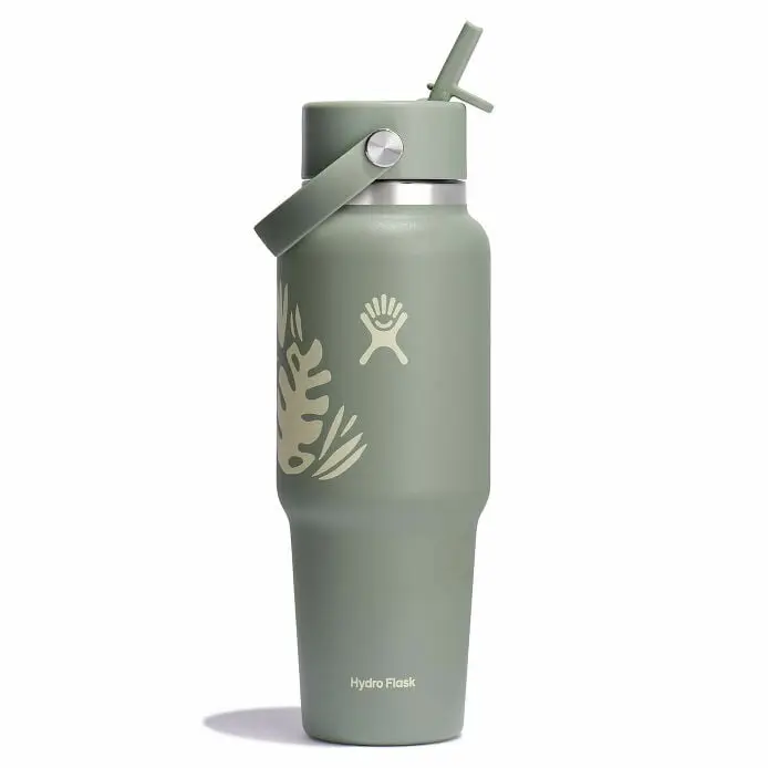 32 oz Wide Mouth Travel Bottle with Flex Straw Cap - Image 73