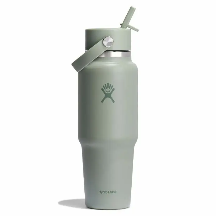32 oz Wide Mouth Travel Bottle with Flex Straw Cap - Image 64