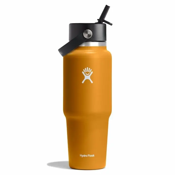 32 oz Wide Mouth Travel Bottle with Flex Straw Cap - Image 45
