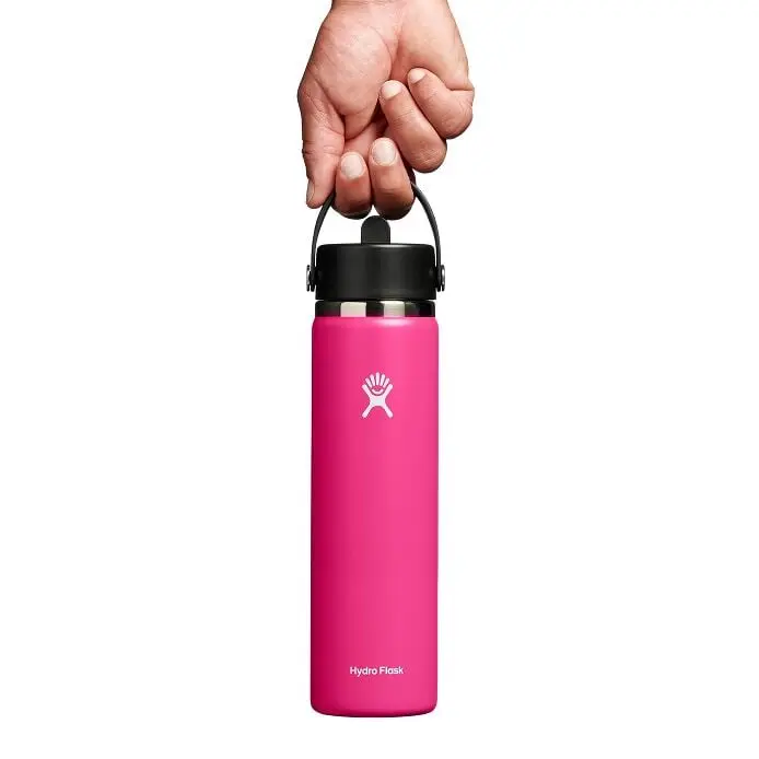 24 oz Wide Mouth Water Bottle w/ Flex Straw Cap - Image 24