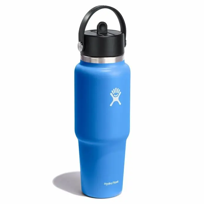 32 oz Wide Mouth Travel Bottle with Flex Straw Cap - Image 2
