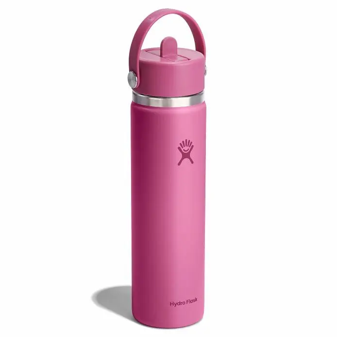 24 oz Wide Mouth Water Bottle w/ Flex Straw Cap - Image 60