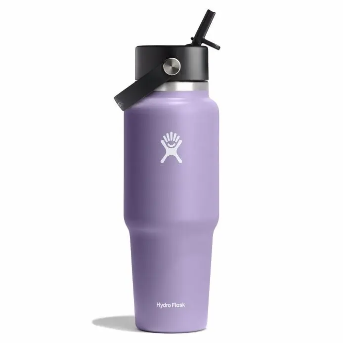 32 oz Wide Mouth Travel Bottle with Flex Straw Cap - Image 37