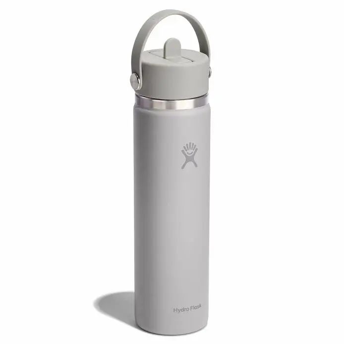 24 oz Wide Mouth Water Bottle w/ Flex Straw Cap - Image 57