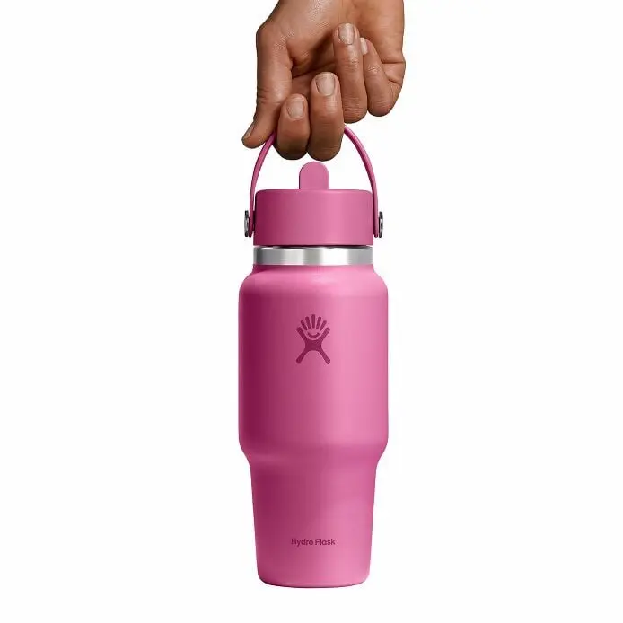 24 oz Wide Mouth Travel Bottle with Flex Straw Cap - Image 33