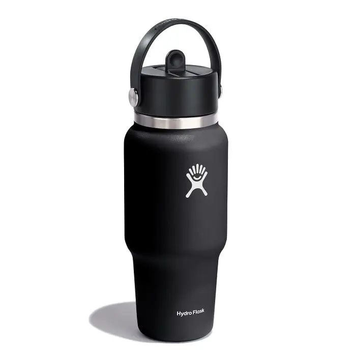 24 oz Wide Mouth Travel Bottle with Flex Straw Cap - Image 2