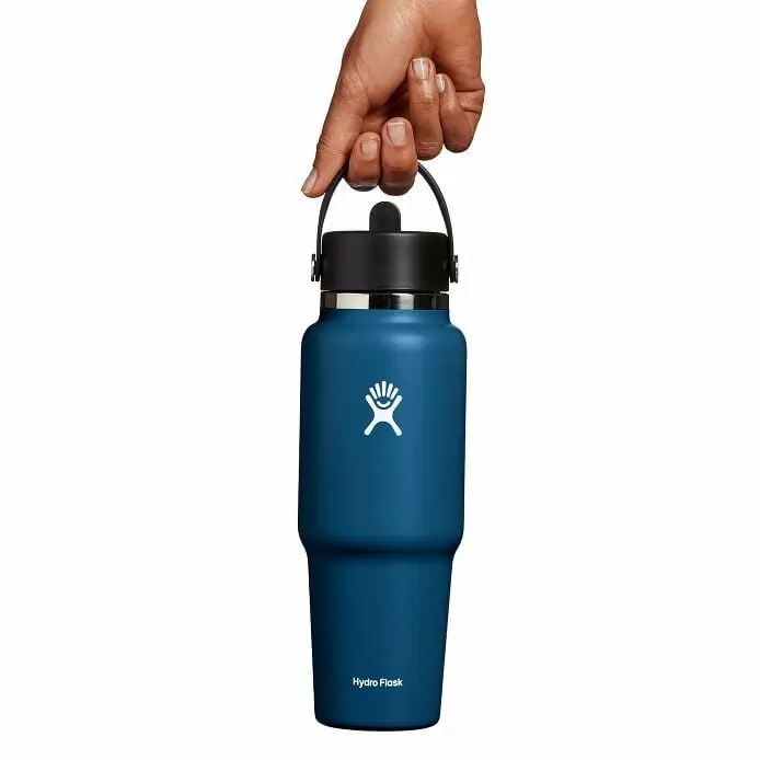 32 oz Wide Mouth Travel Bottle with Flex Straw Cap - Image 21
