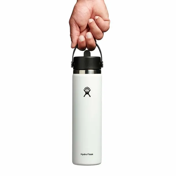 24 oz Wide Mouth Water Bottle w/ Flex Straw Cap - Image 7