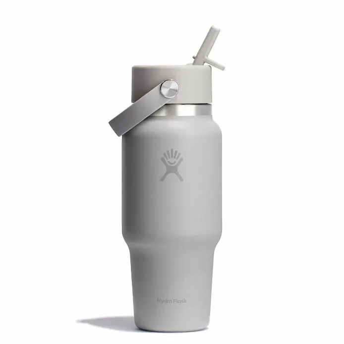24 oz Wide Mouth Travel Bottle with Flex Straw Cap - Image 21