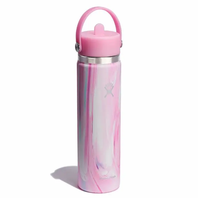 24 oz Wide Mouth Water Bottle w/ Flex Straw Cap - Image 72
