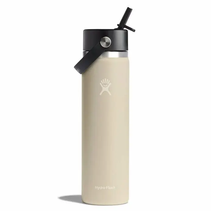 24 oz Wide Mouth Water Bottle w/ Flex Straw Cap - Image 17